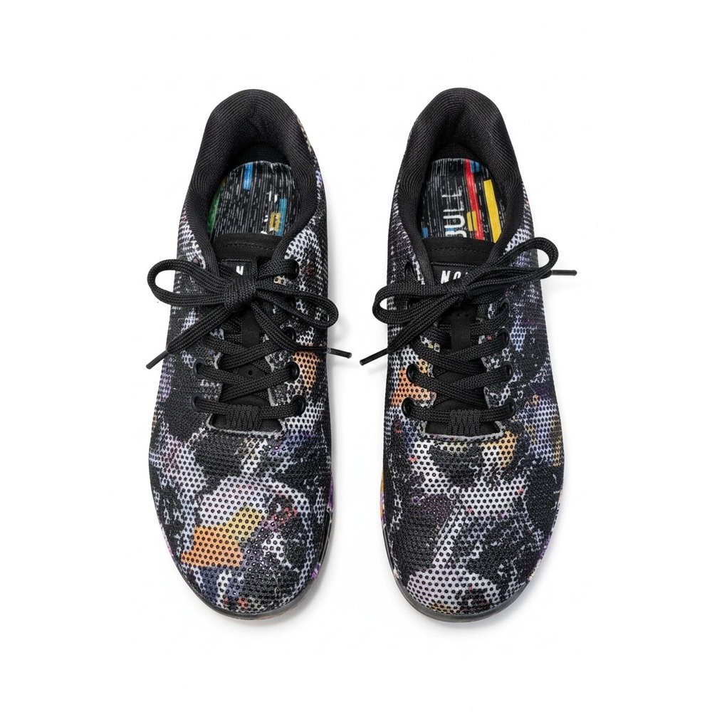 Nobull Outwork Trainer Womens 8.5 Multi Purple Floral SuperFabricBlack